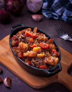 Ovenschotel met zoete aardappel en feta
