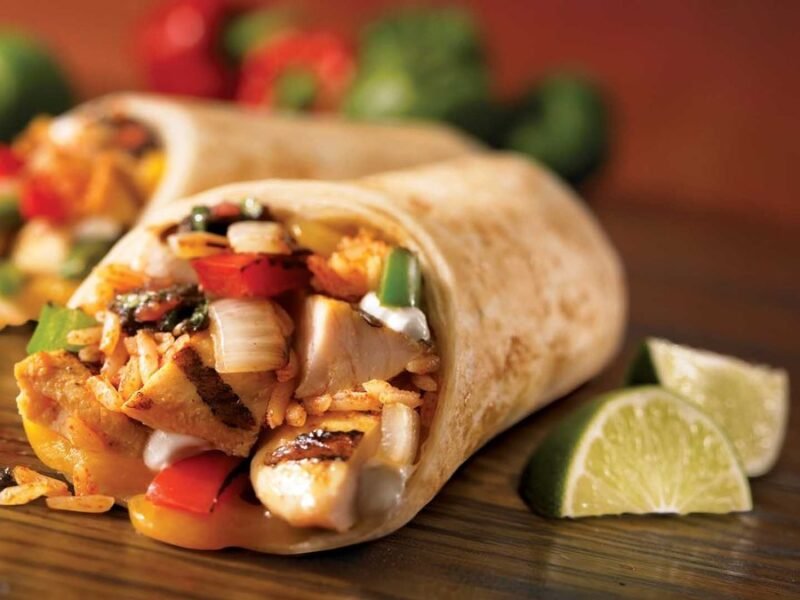 Wraps met pulled chicken en coleslaw